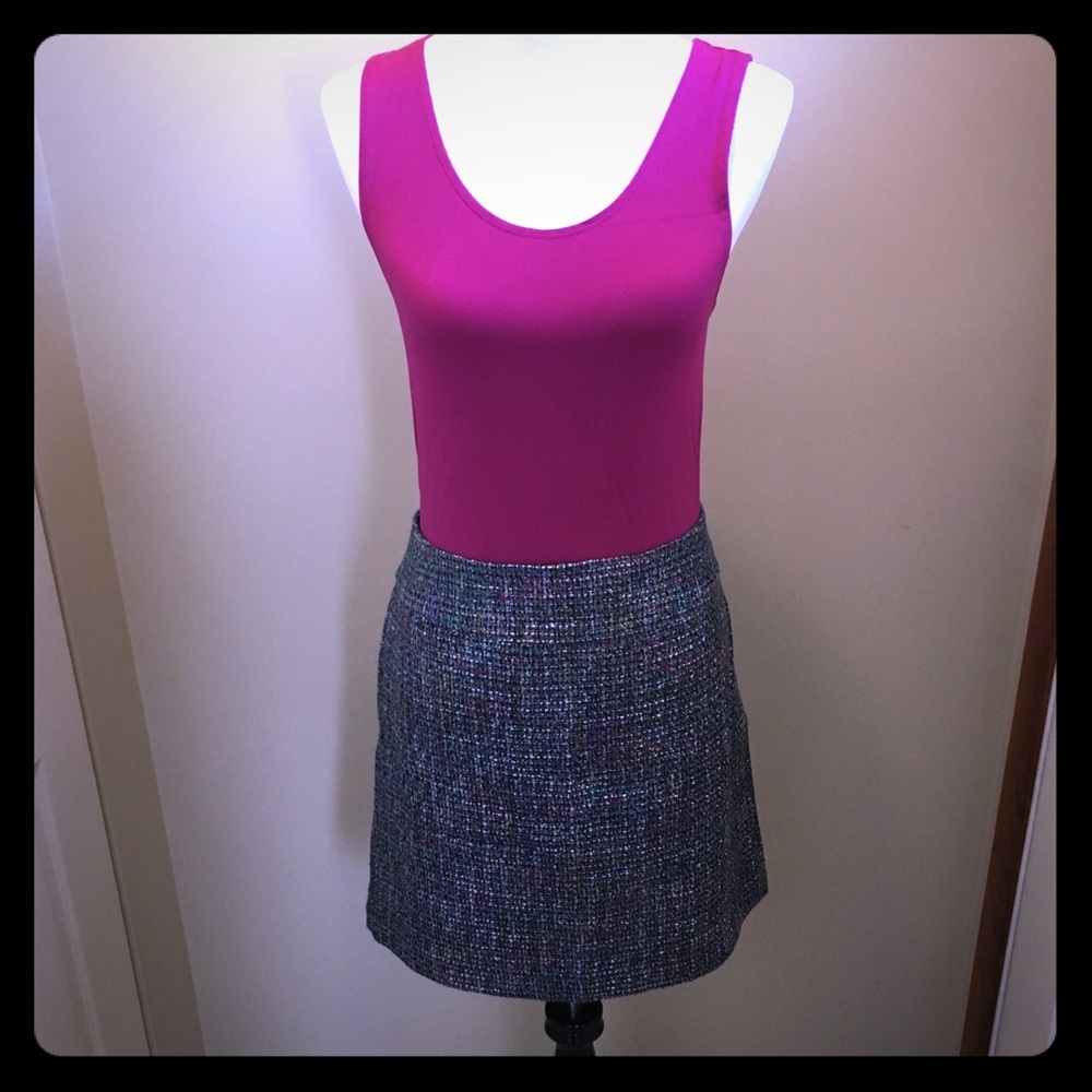 Loft Multicolor tweed skirt $$ LOWERED